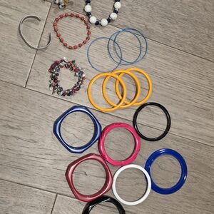 Colorful Bangle and Bracelet Set